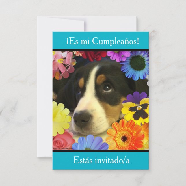 Español: Fiesta de cumpleaños - Invitación (Anverso)