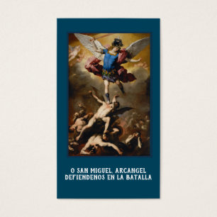 Español St. Michael Angels Oración Tarjeta Santa