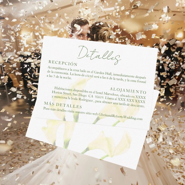 Español, Tarjeta Detalles Invitación Boda, Boda (Subido por el creador)