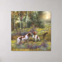 Españoles de Bretaña, caza de Woodcock, arte