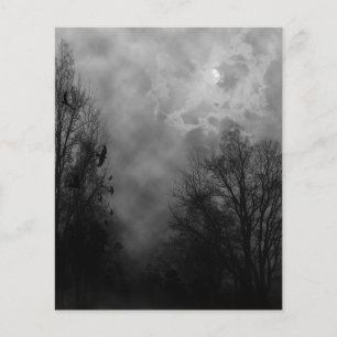 Espantador cielo de Halloween con volante de Raven