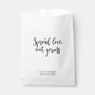 Esparce amor no gérmenes Boda Favor Bolsas