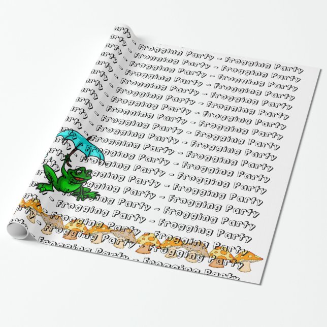 Esparcido de papel Fiesta de congelación hongo (Desenrollado)