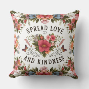 Esparcir amor Cojín decorativo Inspirador