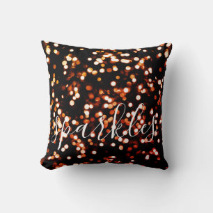 Esparkles Cojín decorativo dorado parkling