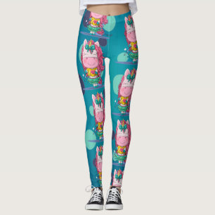 Esparkles Unicornio Fiestas Blue Dots Leggings