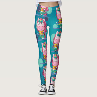 Esparkles Unicornio Fiestas Blue Dots Leggings