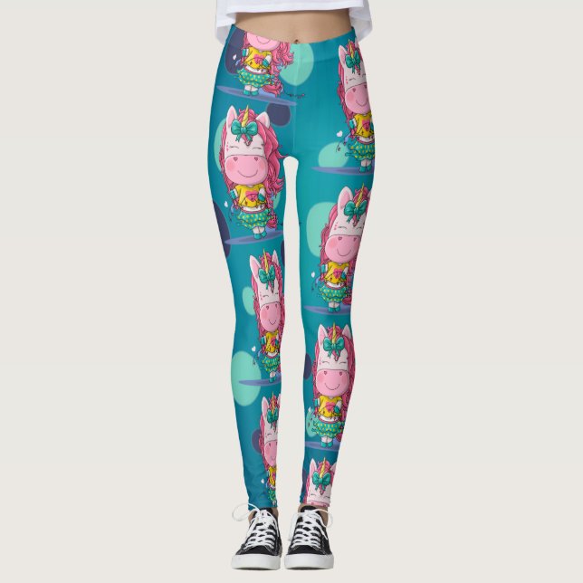 Esparkles Unicornio Fiestas Blue Dots Leggings (Anverso)
