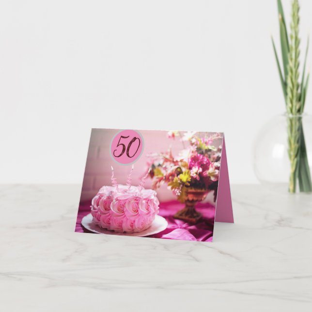 Especial 50 cumpleaños para su tarjeta (Anverso)