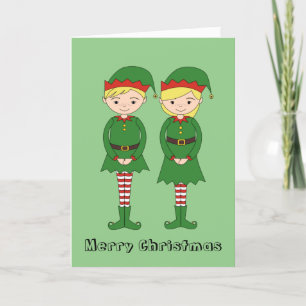 Especial de Navidad Niño y Niña Ayudantes de Santa