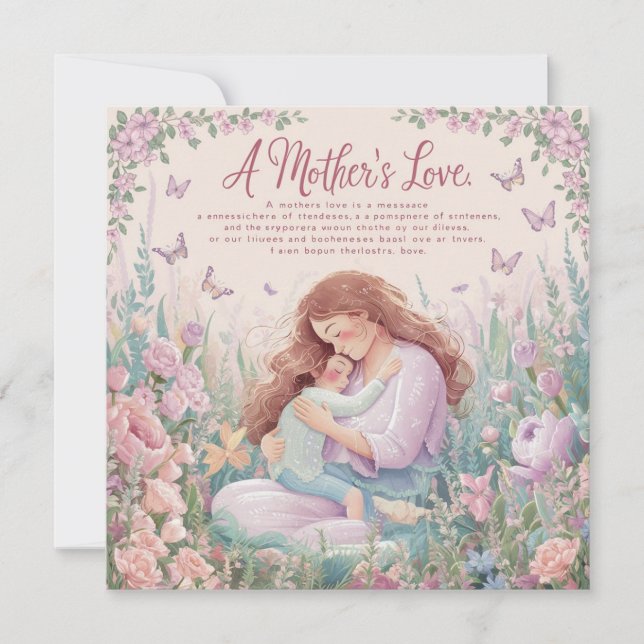 Especial del Día de la Madre con tarjeta de felici (Anverso)