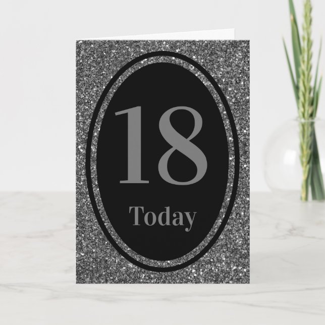 Especial elegante por tarjeta de cumpleaños 18 (Anverso)