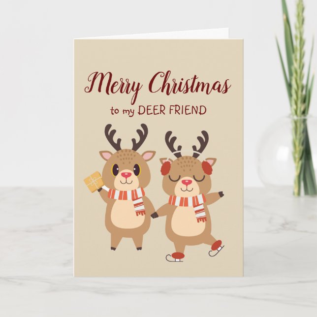 Especial Navidad Feliz Amigo Ciervo Mejor Regalo (Anverso)