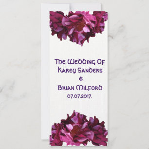 Especial, Rosas, invitación de matrimonio elegante