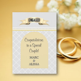 ¡Especial! Tarjeta de compromiso personalizada