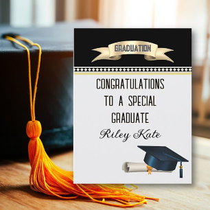 ¡Especial! Tarjeta personalizada de graduación