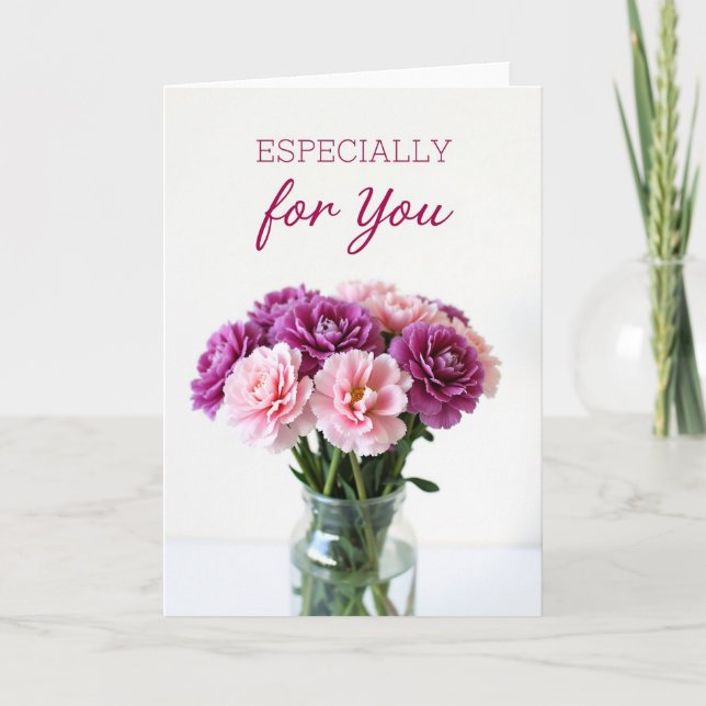 Especialmente Para Ti Tarjeta de tono Rosa (Anverso)