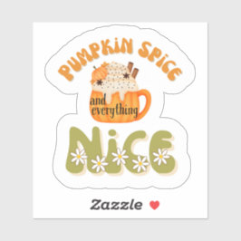 Especias de calabaza y todo lo bueno Pegatina