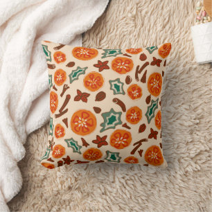 Especias de Vino Caliente Naranja Canela Almohada