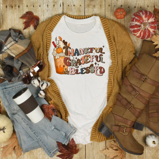 Especie de calabaza Gracias Agradecida Camiseta Be