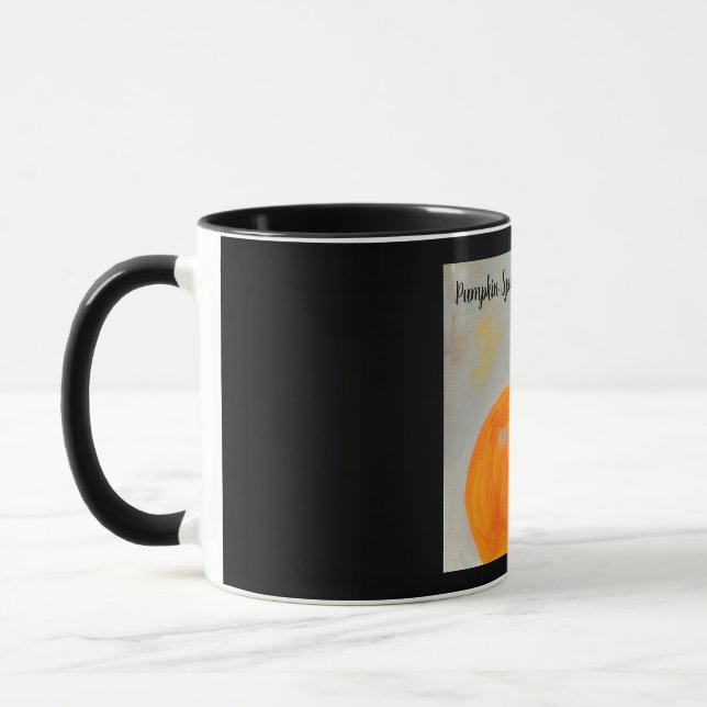 Especie de calabaza y todo lo bueno negro taza (Izquierda)