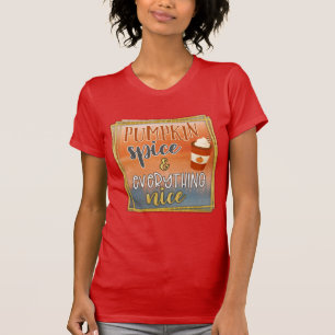 Especie de calabaza y todo lo lindo camiseta roja
