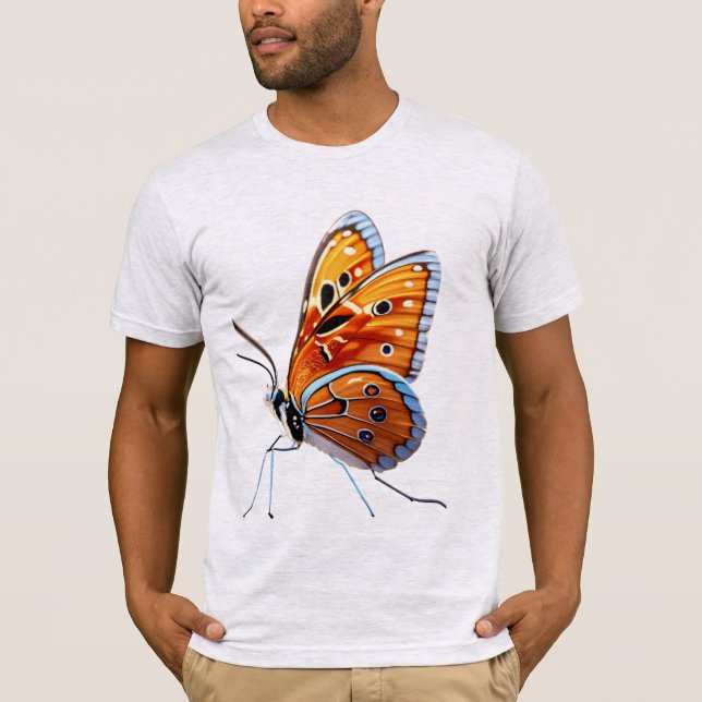 Especies científicas de mariposa en camiseta (Anverso)