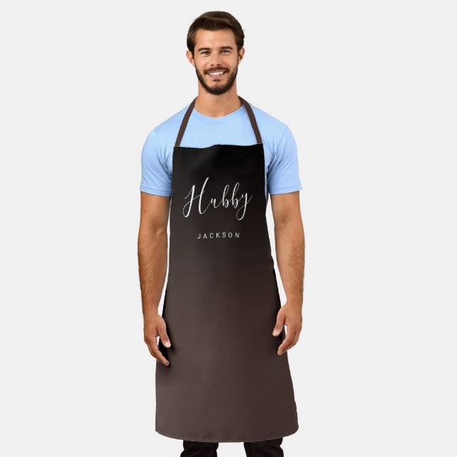 Específico delantal hubby personalizado (Gastado)