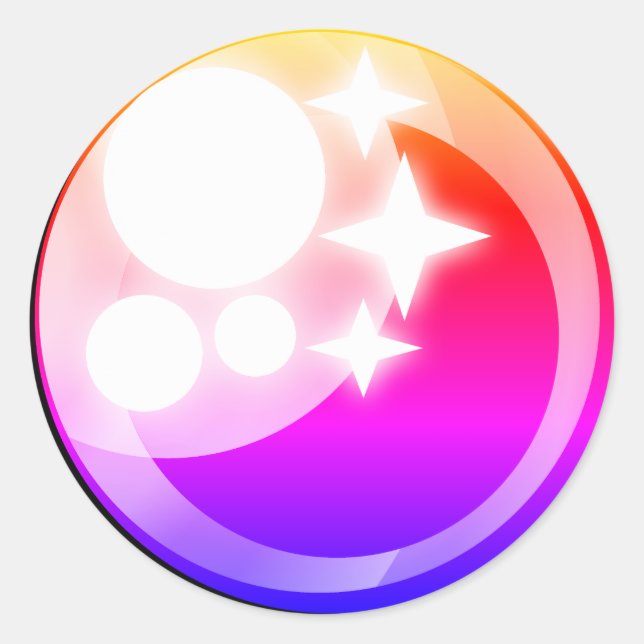 Espectacular estilo kawaii ojo en pegatina (Anverso)