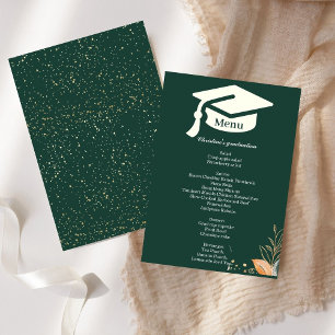 Espectacular menú de cena de fiesta de graduación