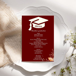Espectacular menú de cena de la fiesta de graduaci