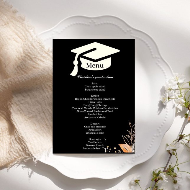 Espectacular menú de cena de la fiesta de graduaci (Subido por el creador)