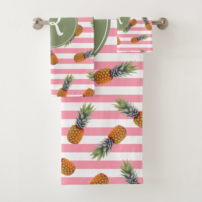 Espectacular patrón de piña de verano| Tirado rosa (In situ)