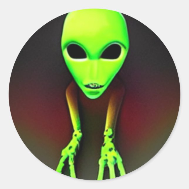 Espectacular Pegatina redondeado Ghost Classic Gre (Anverso)