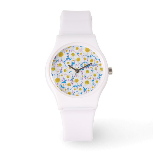 Espectacular reloj de pulsera blanco: Ditzy White  (Anverso)