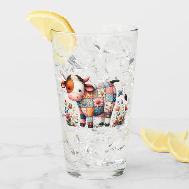 Espectacular Vaca Con Acentos Florales (Anverso (hielo))