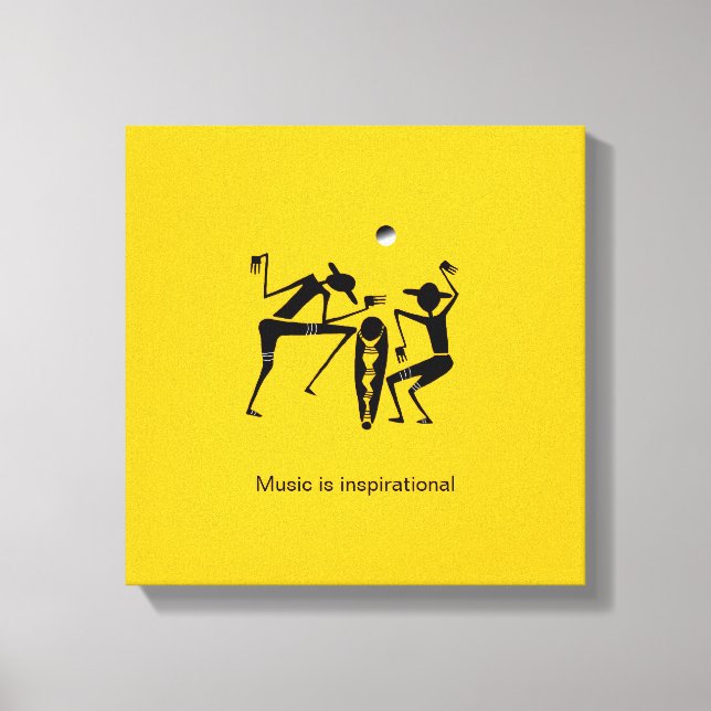 Espectaculares bailarinas de silueta de arte afric (Anverso)