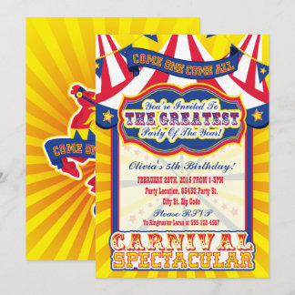 Espectaculares invitaciones de cumpleaños al Carna