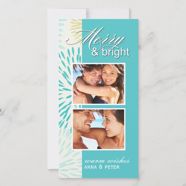 Espectaculares tarjetas de fotos navideñas (Anverso)