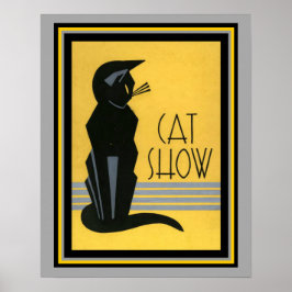 Espectáculo de gato - Art Deco - 16 x 20 Posters