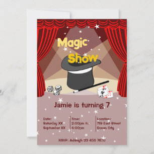 Espectáculo de Magos Invitación a fiesta de cumple
