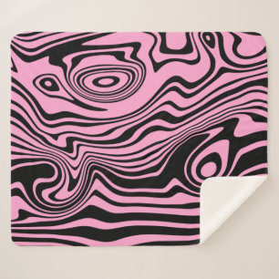 Espectáculo de ola de manta Sherpa rosa - Colores 