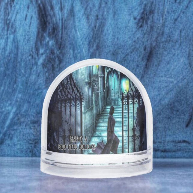 Espectador En Los Pasos (This Spectre On The Steps Snow Globe, would make a haunting gift for someone's  birthday in October!)