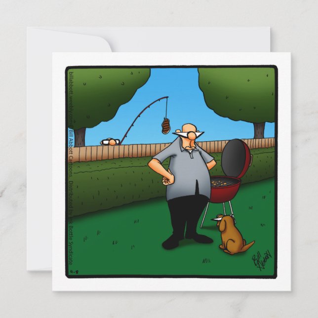 Espectiquines de invitaciones divertidas a barbaco (Anverso)