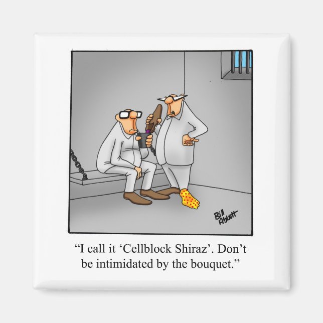 Espectiquines del imán del humor del vino divertid (Frente)