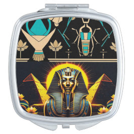 Espejo Compacto Arte del faraón en las Pirámides de Egipto