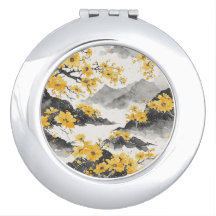 Arte Japonés Flor Amarilla