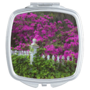 Espejo Compacto Azaleas en primavera en la histórica isla de la es
