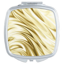 Espejo compacto dorado