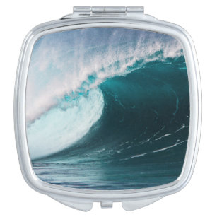 Espejo Compacto EE.UU., Hawaii, Oahu, grandes olas